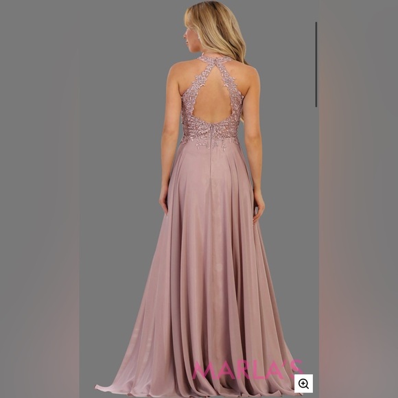 MAY QUEEN DRESS 1557 - SIZE 14 BLUSH - Picture 2 of 3